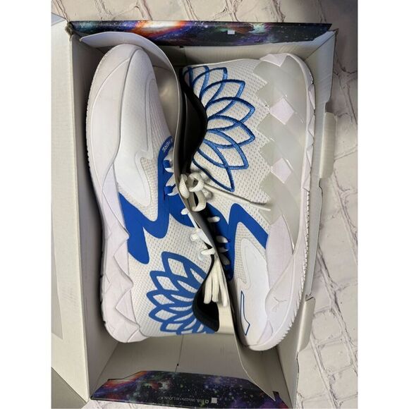Puma Men\'s Size 15 MB.01 Lo Team Colors Sneaker White Blumazing LaMello Ball main image 16